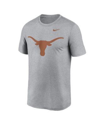 Men's Heather Gray Texas Longhorns Primetime Legend Logo T-Shirt
