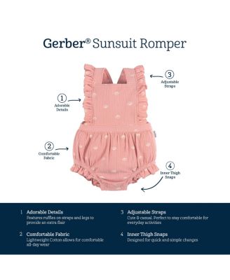 Baby Girls Sleeveless Ruffle Romper