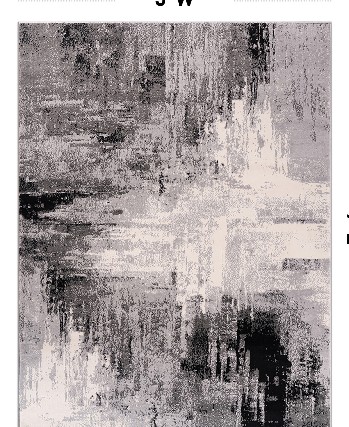 Main Street Rugs Mesh 4055 5'x7' Area Rug In Black