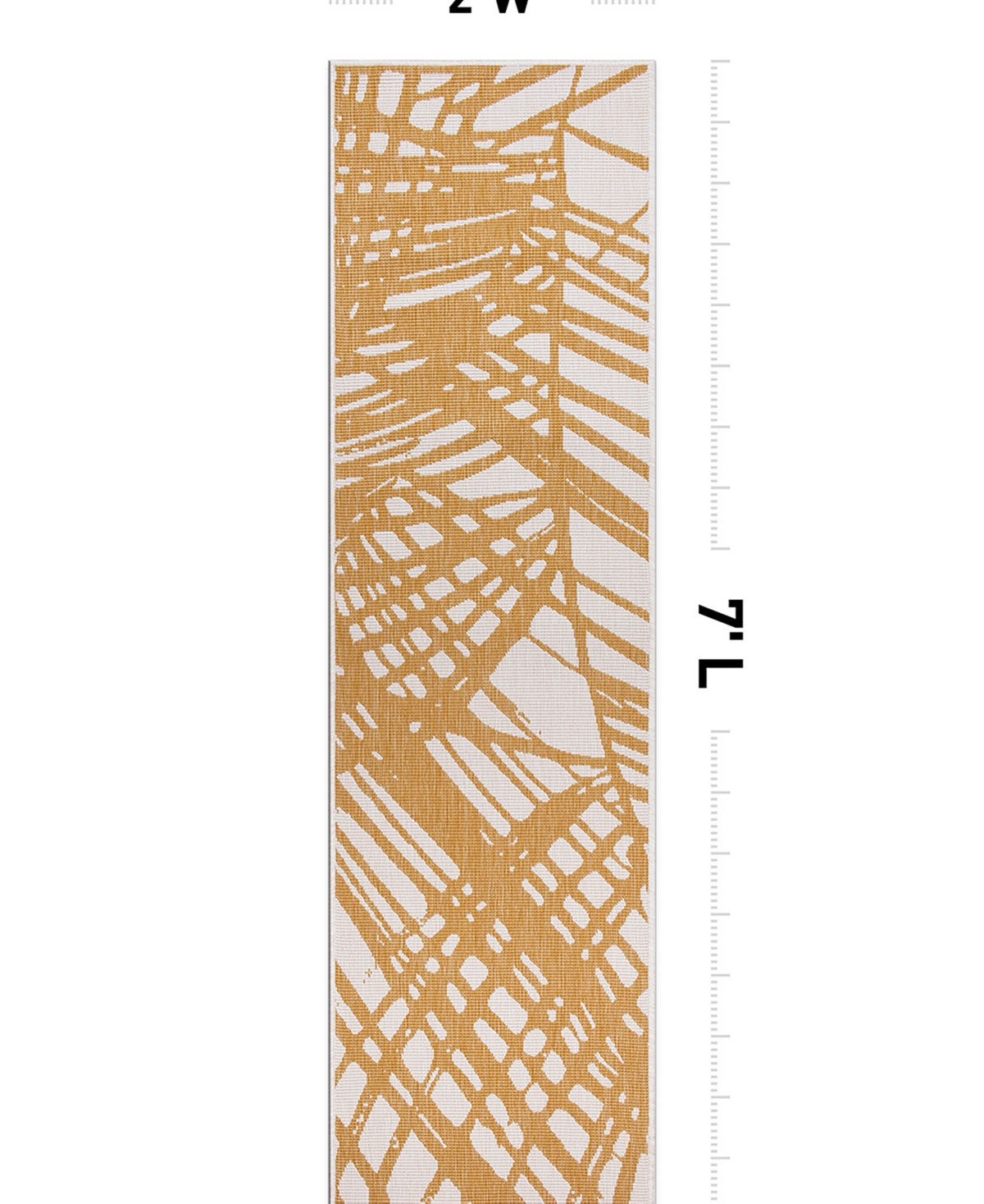 Main Street Rugs Citta Outdoor 4027 2'x7' Area Rug