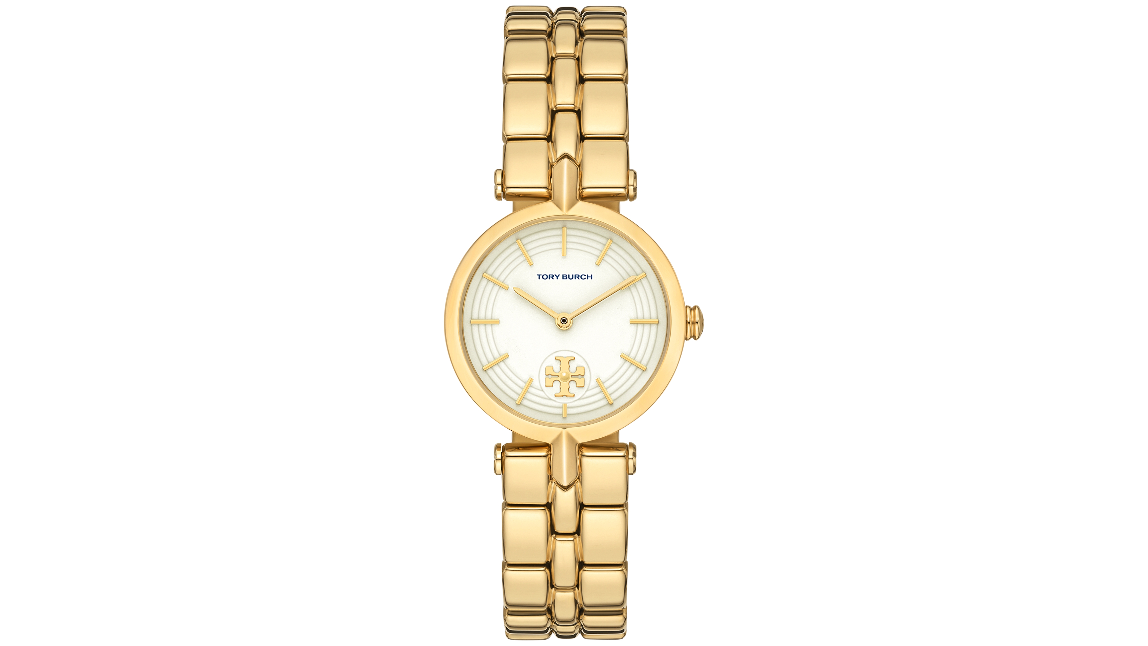 Tory Burch Women's The Kira Gold-Tone Stainless Steel Bracelet Watch 30mm