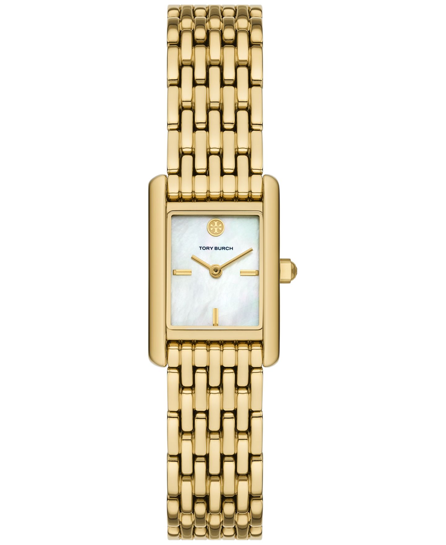 Женские часы Tory Burch The Eleanor Quartz Gold-Tone Stainless Steel Bracelet Watch 19mm — фото 1