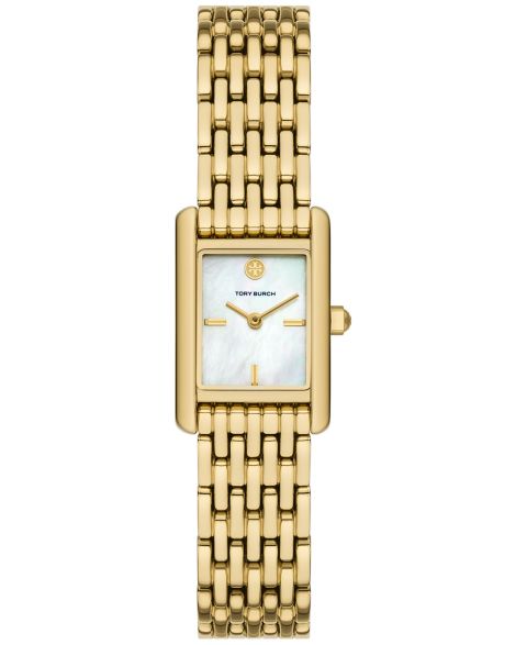 Женские часы Tory Burch The Eleanor Quartz Gold-Tone Stainless Steel Bracelet Watch 19mm