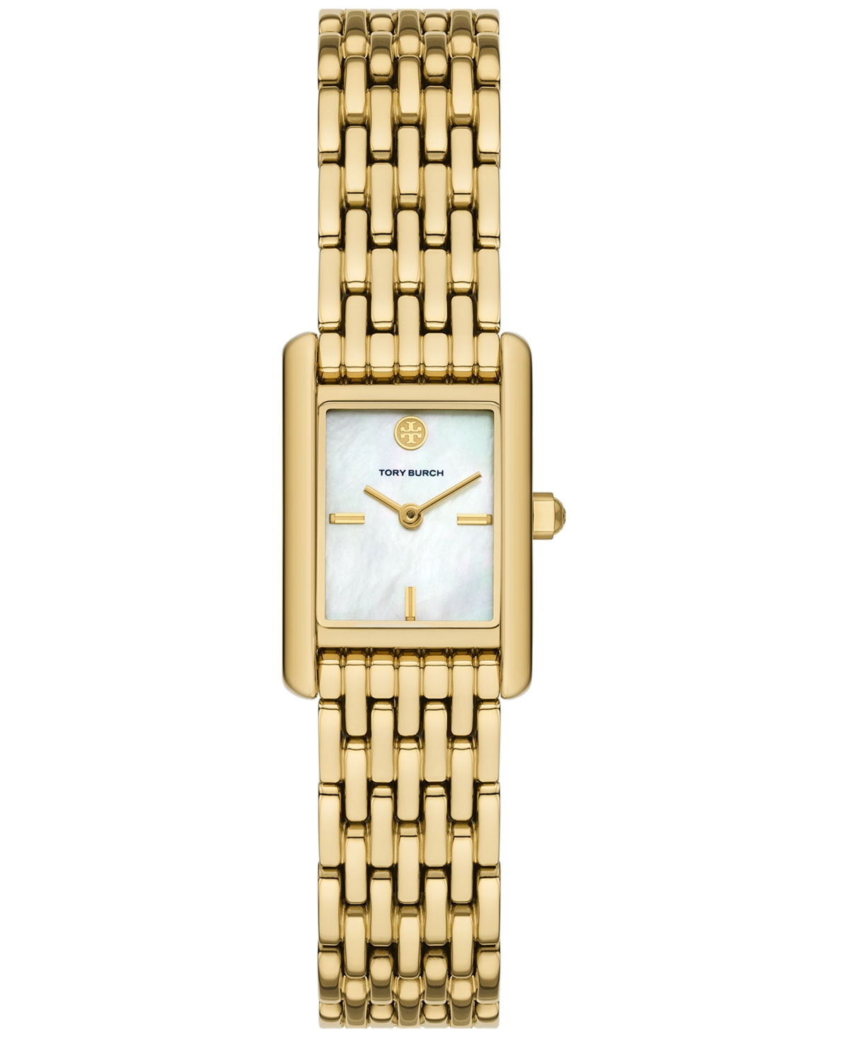 Shop Tory Burch Women's The Eleanor Quartz Gold-tone Stainless Steel Bracelet Watch 19mm In No Color