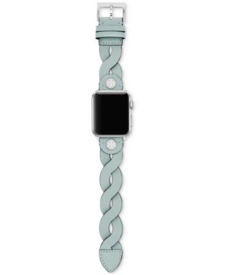 【国内発送】Tory Burch Braided アップル ウォッチ バンド38-40 Braided Band for Apple Watch®, Navy Leather, 38 MM – 40 MM