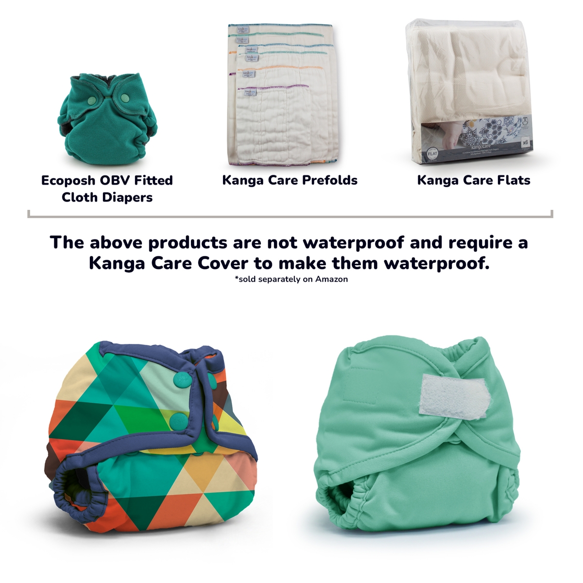 Kanga Care Baby Boys Rumparooz Double Leg Gusset Reusable Cloth Diaper Cover Snap
