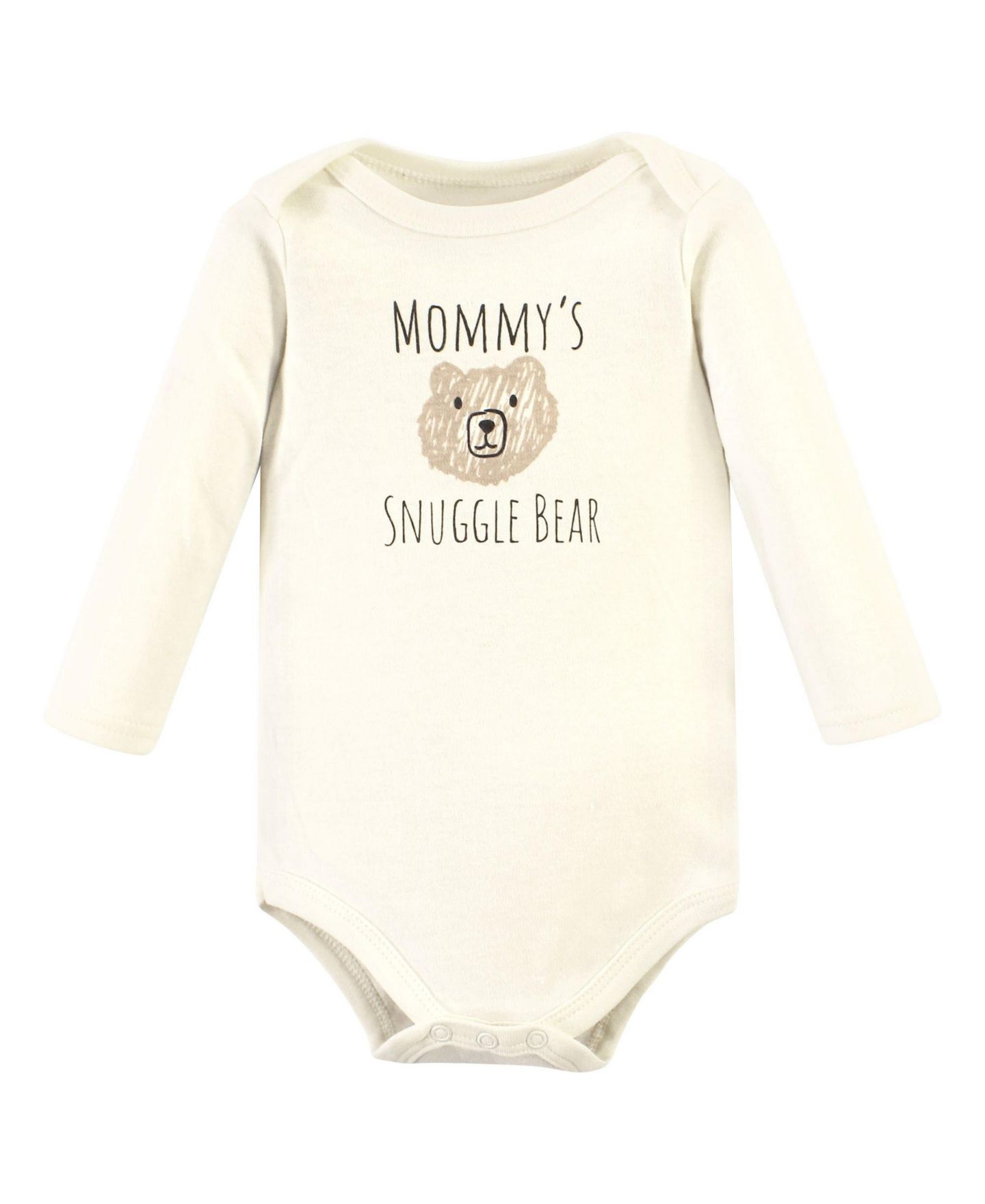 Комплект Hudson Baby Unisex Versatile 3-Piece Collection Long Sleeve Bodysuit, Pants, and Booties для мальчиков-малышей, цвет: Snuggle Bear Long Sleeve — фото 5