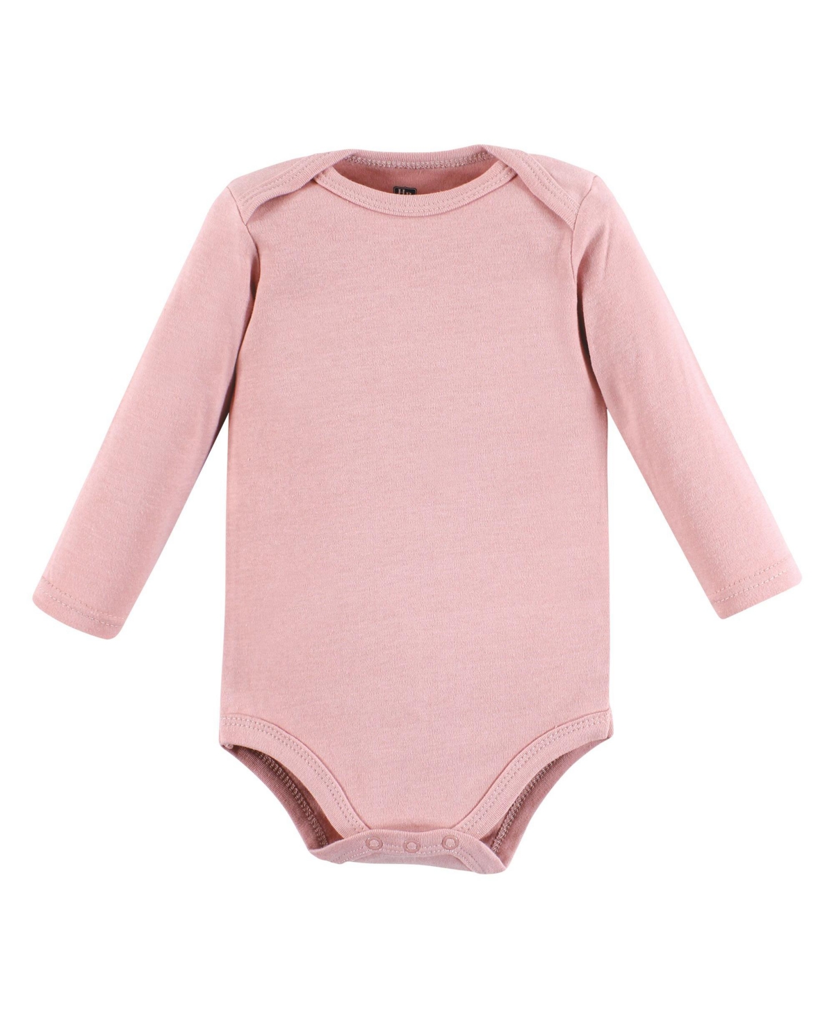 Hudson Baby Baby Girls Cotton Long-Sleeve Bodysuits Daddy Pink Navy 5-Pack - Girl daddy pink navy 5-pack