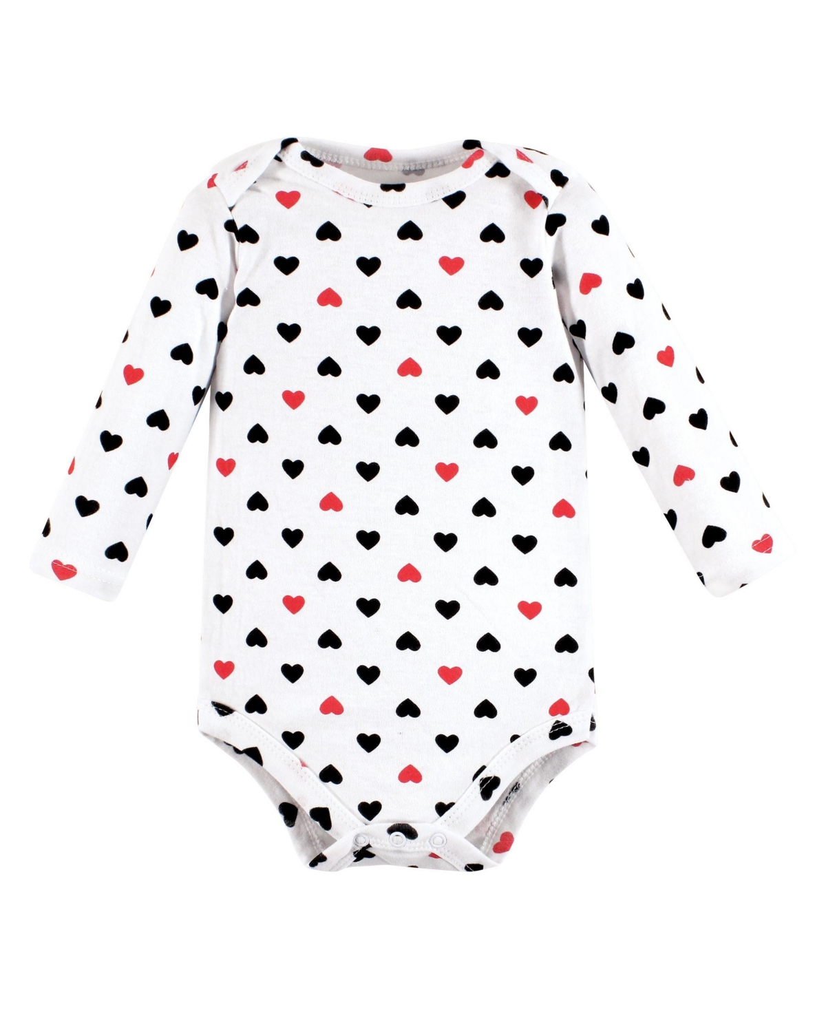 Hudson Baby Baby Girls Cotton Long-Sleeve Bodysuits Mommy Red Black 3-Pack - Girl mommy red black 3-pack