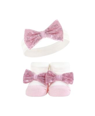 Baby Girls 10Pc Headband and Socks Set