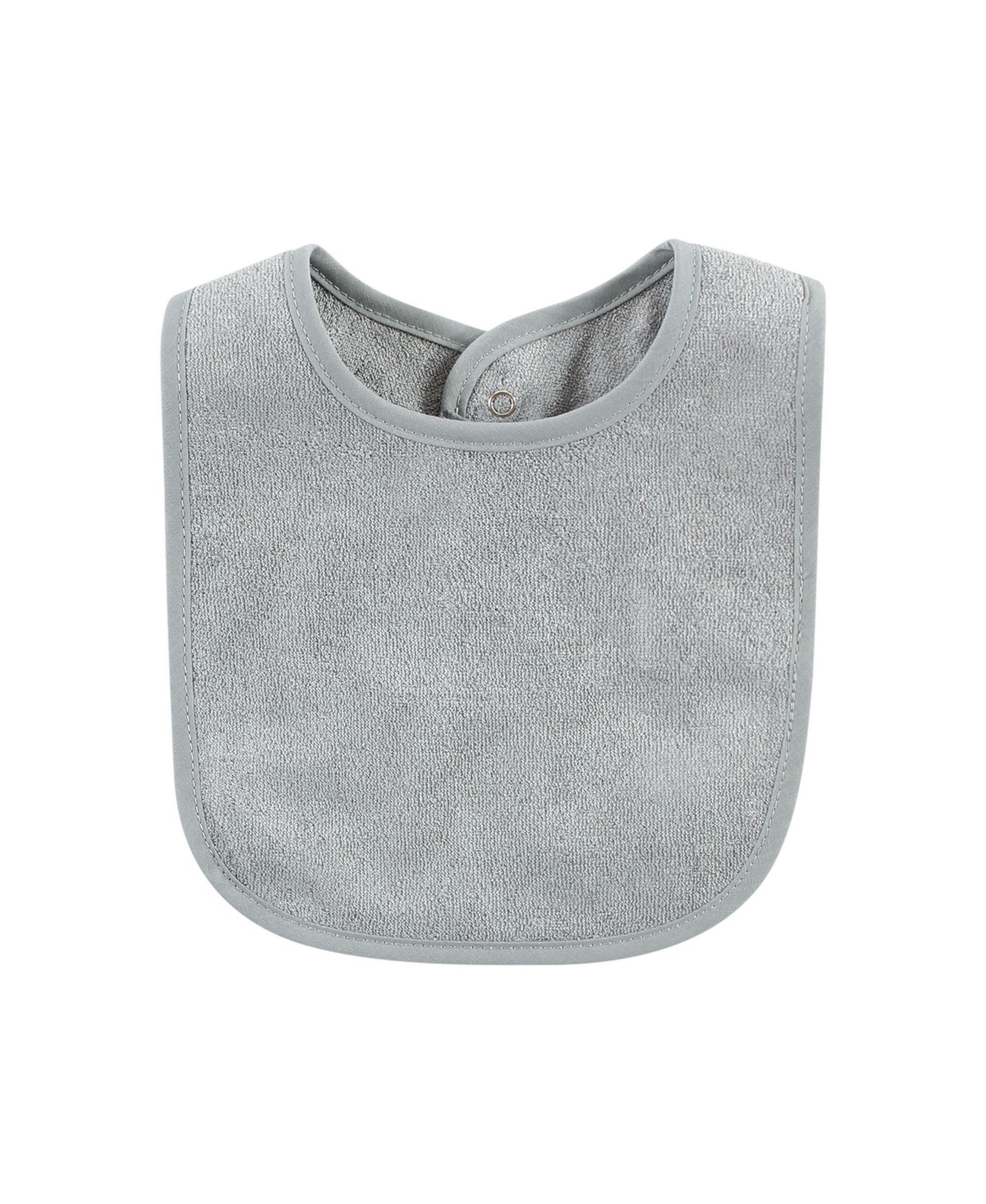 Hudson Baby Unisex Baby Rayon from Bamboo Bib with Waterproof Lining 10pk, Gray White, One Size