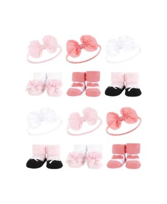 Girls Soft Headband and Socks Giftset 12Pc