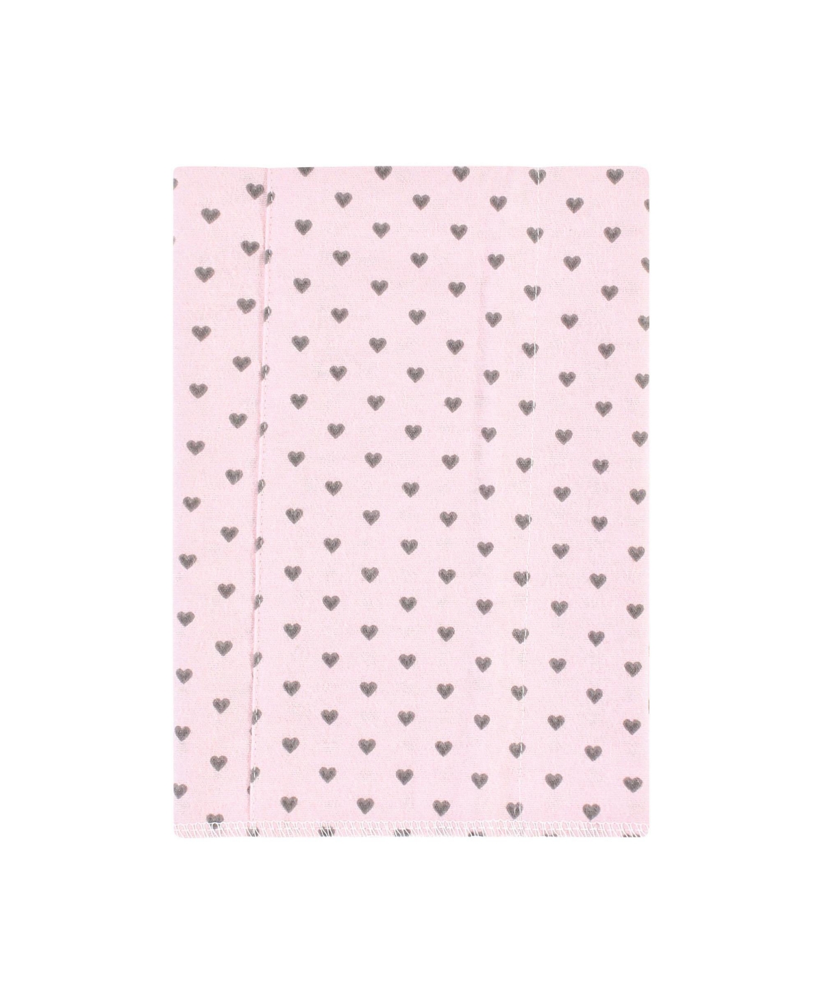 Hudson Baby Infant Girl Cotton Flannel Burp Cloths, Farm Friends Pink 7-Pack, One Size - Farm friends pink 7-pack