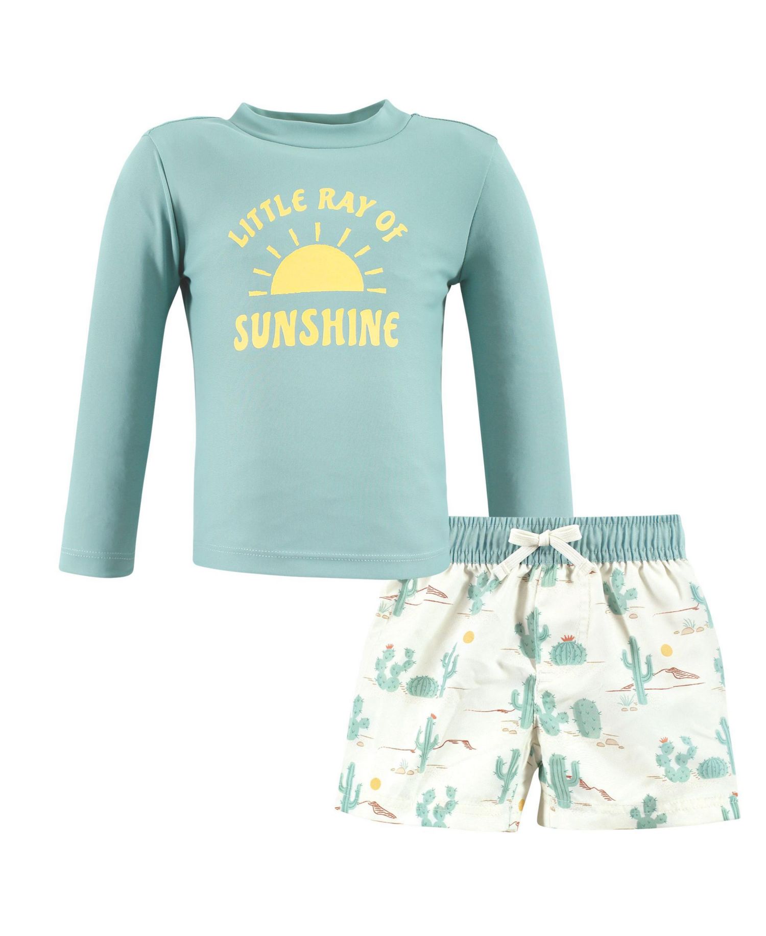 Swim Rashguard Set, Desert Cactus