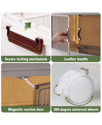 Collapsible 5-Layer Plastic Storage Bin