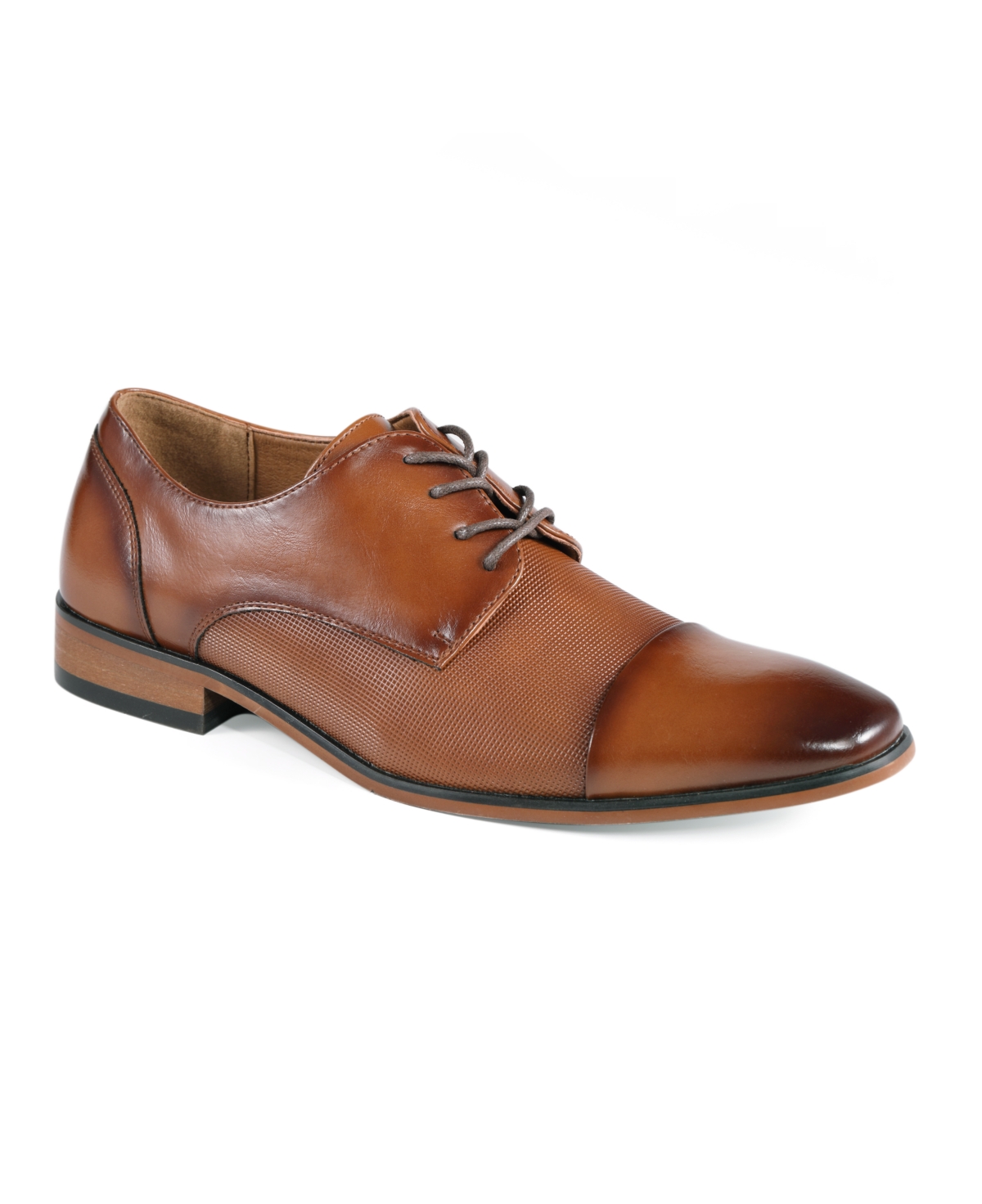Men's Shelly Cap Toe Lace Up Dress Oxfords - Medium Brown