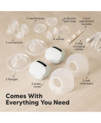 Pulse S10 Pro Breast Pump, Hands Free Double Electric Breast Pumps, Wearable Breastfeeding Pump Portable, 24mm Flange