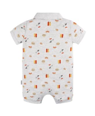 Baby Girls Collared Romper