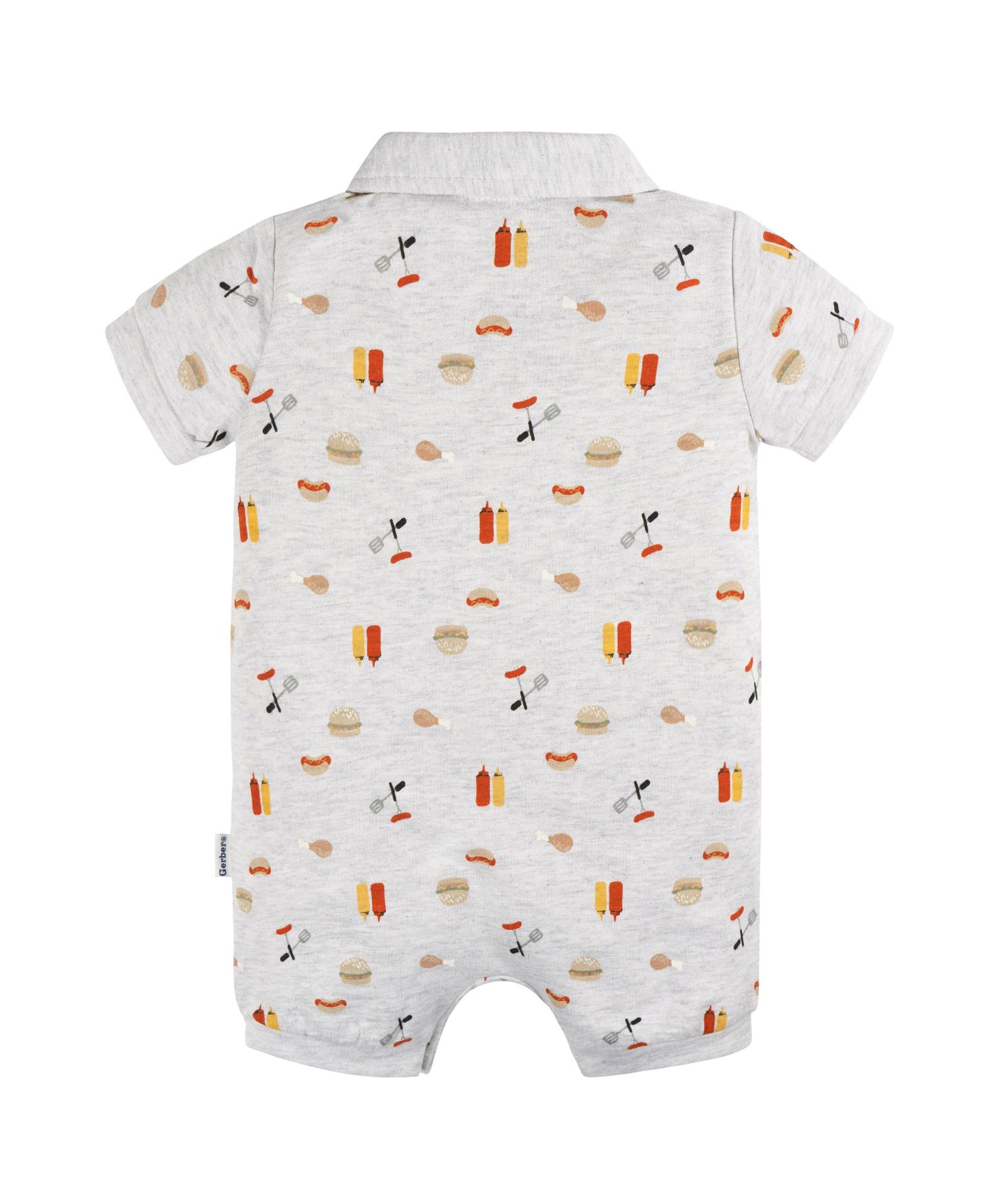 Baby Girls Collared Romper