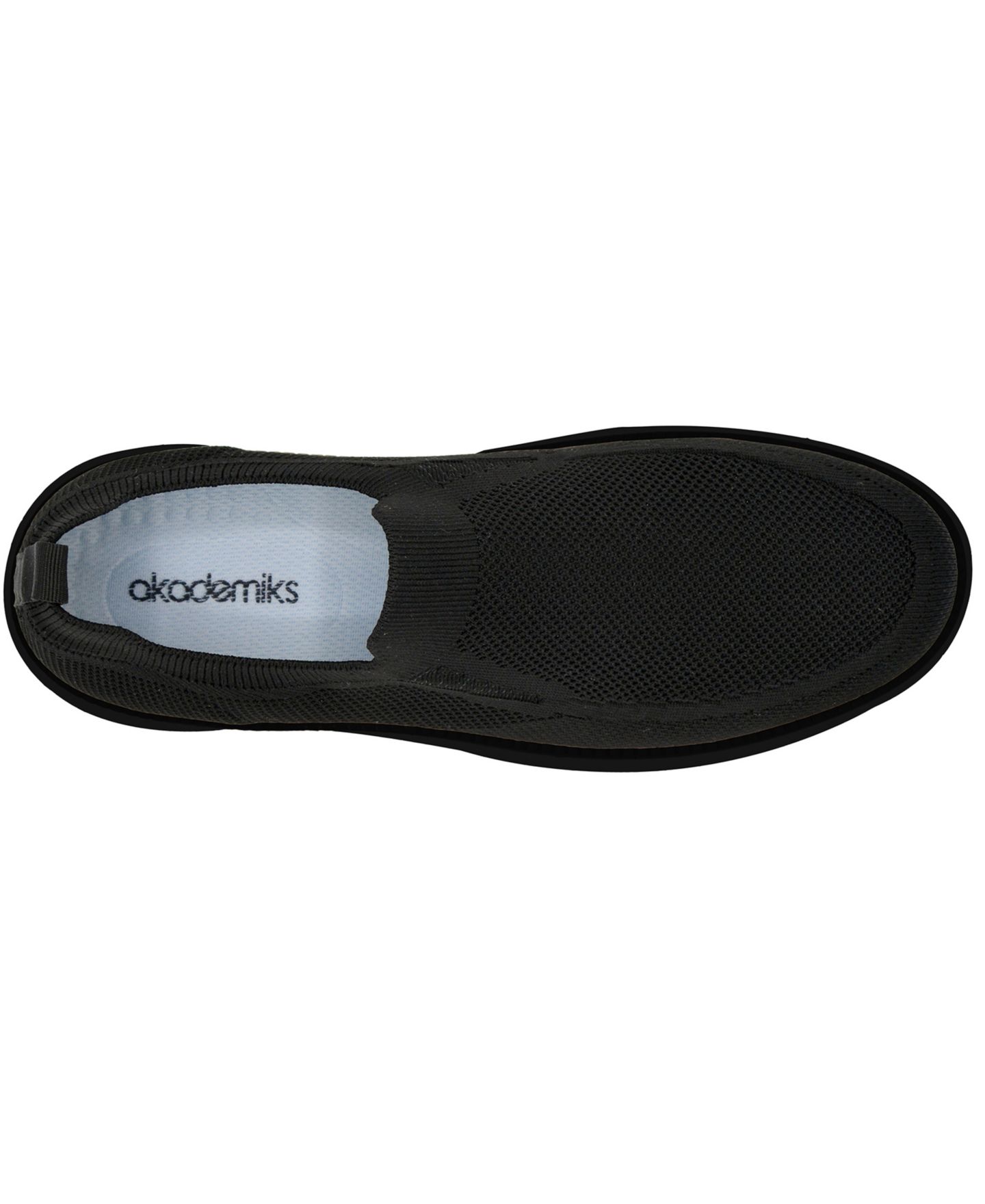 Мужские кроссовки Akademiks Olney Knit Slip-On, цвет: Чёрный — фото 3