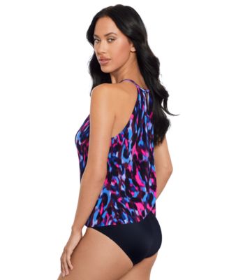 Women's Cherry Bomb Aubrey Printed Draped One-Piece Swimsuit
