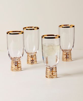 Tuscany Classics Gold Frost All-Purpose Glasses, Set Of 4