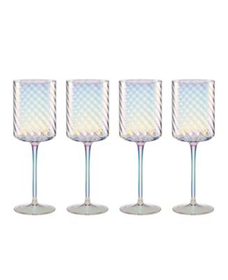 Lenox Tuscany Classics Iridescent Red Wine Glass, Set Of 4 - Macy's