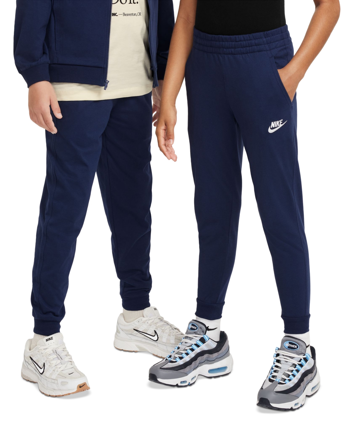 Nike Big Kids Sportswear Club Knit Joggers -midnight Navy/white