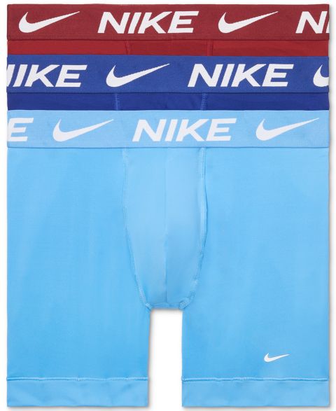 Трусы-боксеры Micro для мужчин, 3 шт. — Nike, цвет: Blueberry