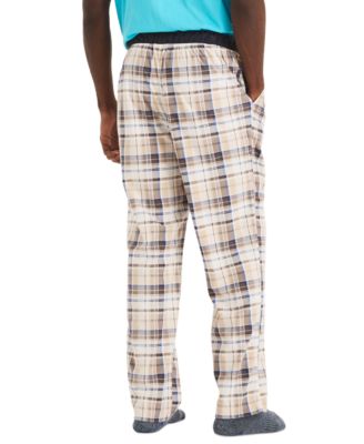 Men's Classic-Fit Plaid Fleece Pajama Pants