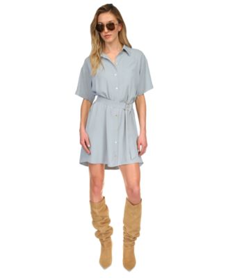 ワンピース Michael By Michael Kors Embroidered Chambray Shirt Dress MICHAEL Michael Kors Chambray Utility Dress | Saks Fifth Avenue