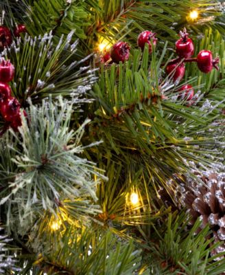 National Tree Company Iced Berry Pine Urn Filler, 22 Inches