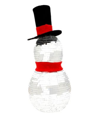 National Tree Company Disco Snowman with Red Scarf, 12 Inches