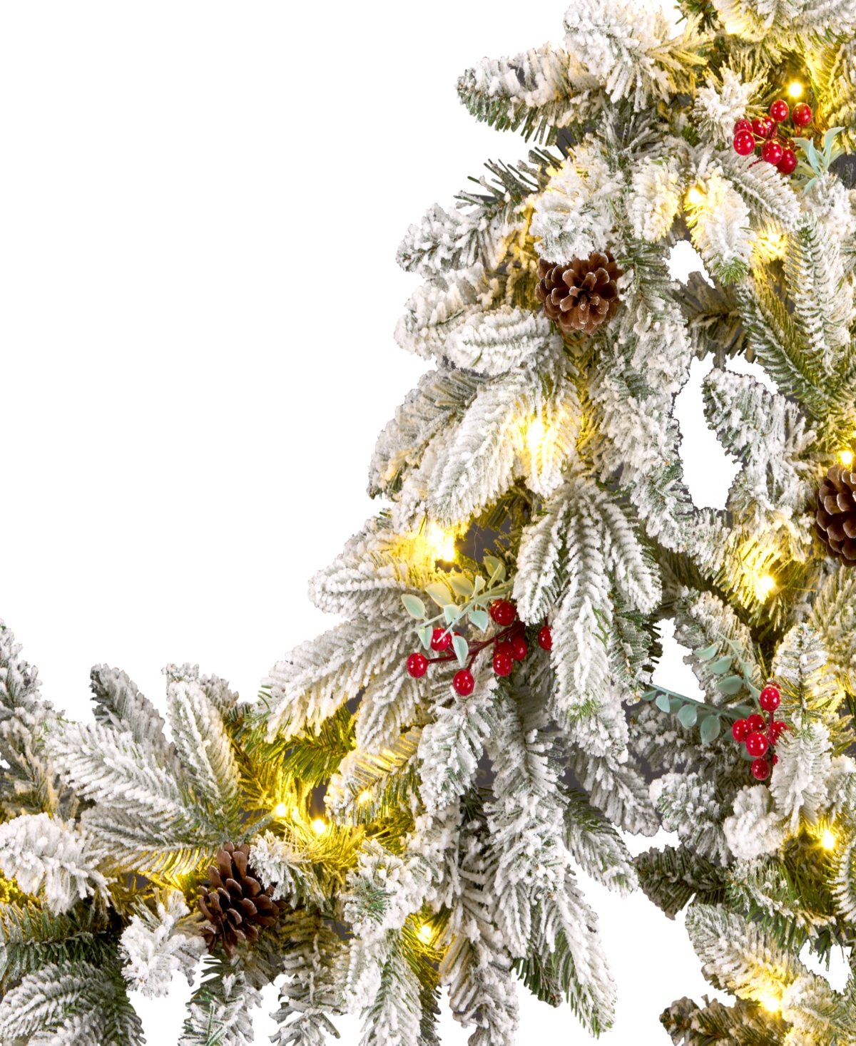National Tree Company Snowberry Pine Garland, 9 Inches