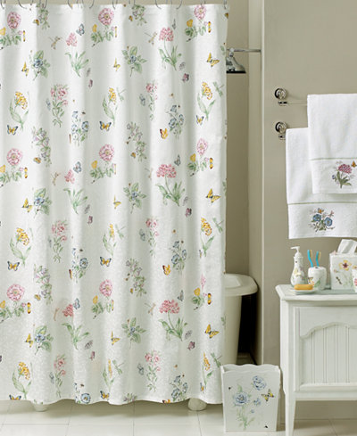 Lenox Quot Butterfly Meadow Quot Shower Curtain Bath Collection