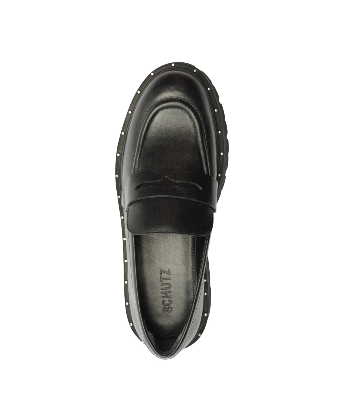 Shop Schutz Women's Christie Round Toe Flats In Black