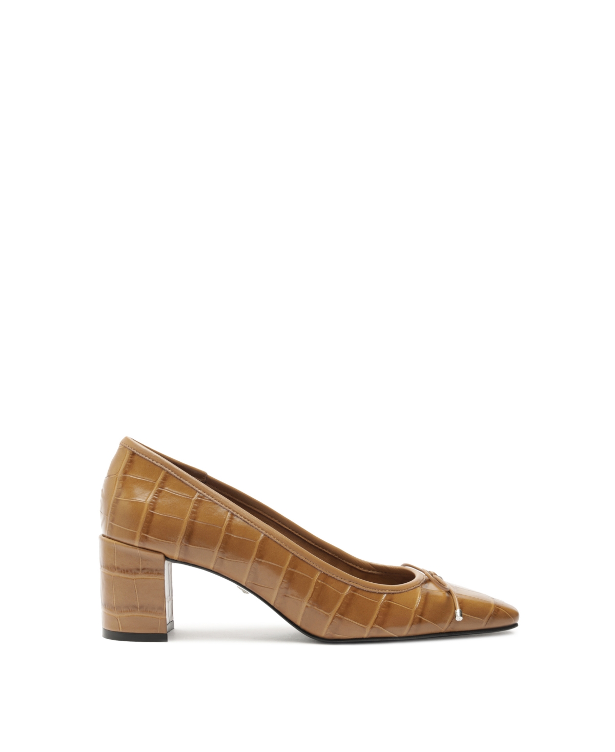 Shop Schutz Women's Arissa Square Toe Mid Block Pumps In Brown