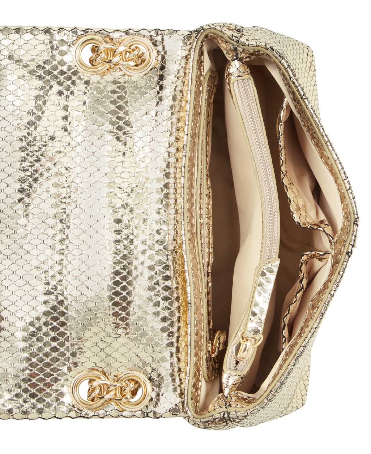 I.n.c. International Concepts Mini Ajae Metallic Snake Shoulder Bag, Created for Macy's