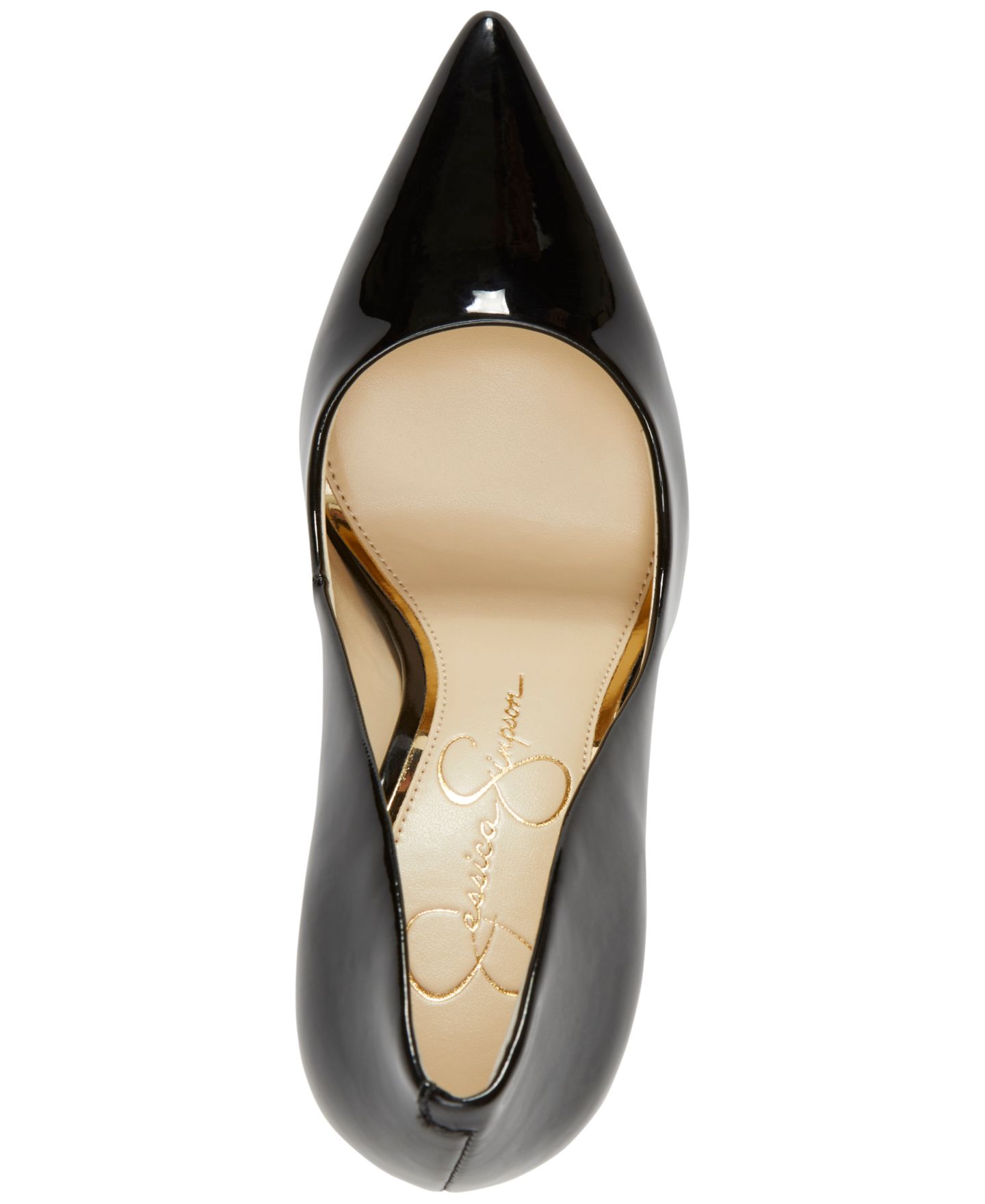 Женские туфли Jessica Simpson Cassani Pointed Toe High Heel Pumps, цвет: Чёрный лаковый — фото 4