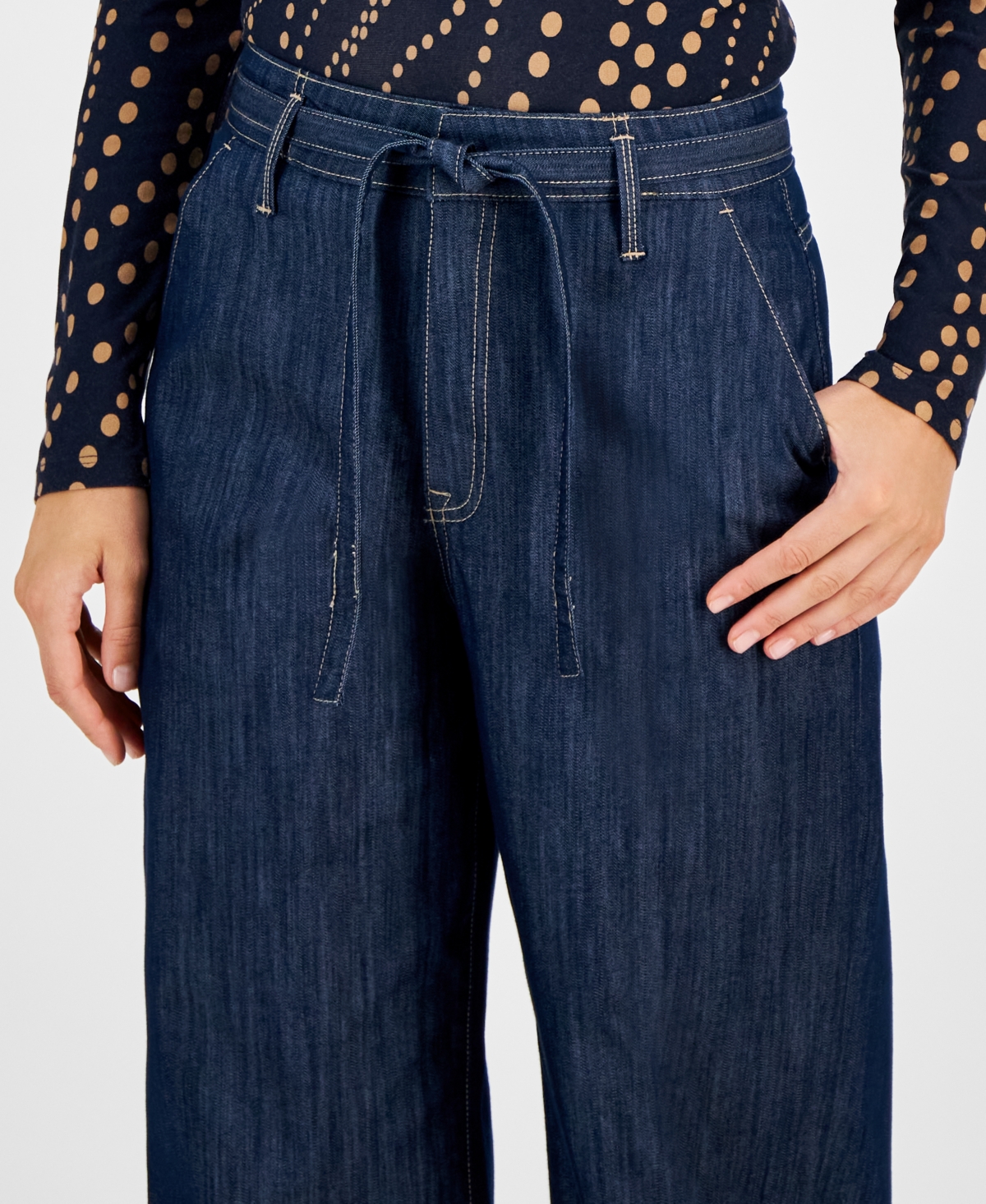 Tommy Hilfiger Women's Utility Wide-Leg Jean