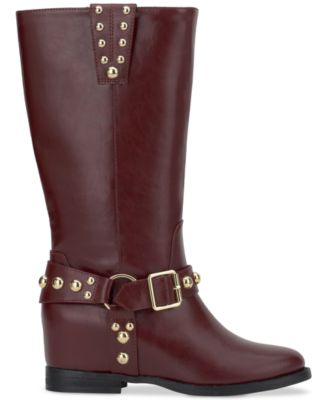 Jessica Simpson Women's Milley Studded Harness Moto Boots