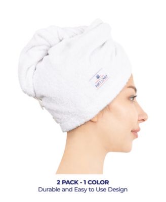 2-Pack Hair Drying Towels, 26" x 13"