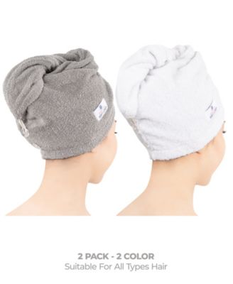 2-Pack Hair Drying Towels, 26" x 13"