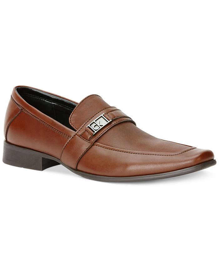 Calvin klein men's bartley bit textured loafers deals