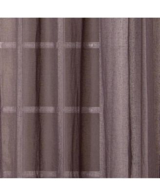 Superior Linen Sheer - Solid Linen Curtain Panel with Rod Pocket