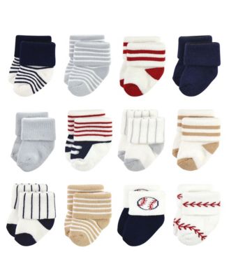 Little Treasure Baby Boys Treasure Multipack Soft Terry Socks - Baseball 23$