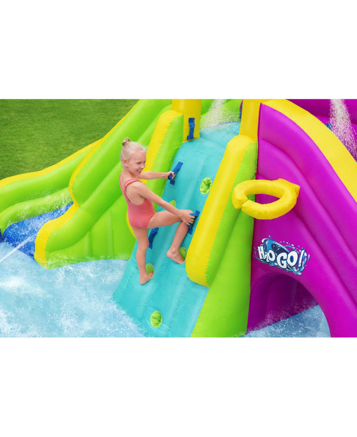 Bestway H2OGO! Funfinity Splash Kids Inflatable Mega Water Park with Air Blower - Multi-color