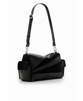 Women's M patchwork textures bag