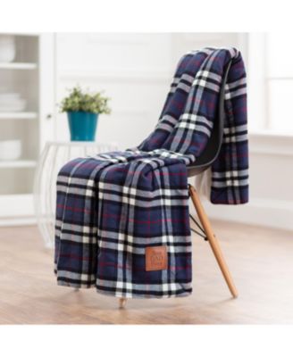 Premium Beige Cream Sherpa Plaid Throw Blanket - Soft Cozy Plush Fluffy Fleece Flannel Throws Blankets for Sofa Couch Living & Bed Room