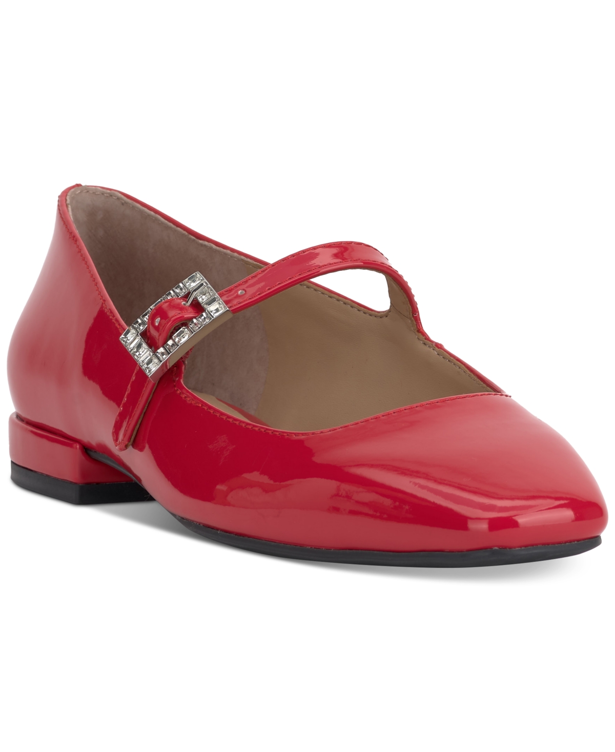 On 34th Women's Saadet Rhinestone-Buckle Mary Jane Flats, Created for Macy's